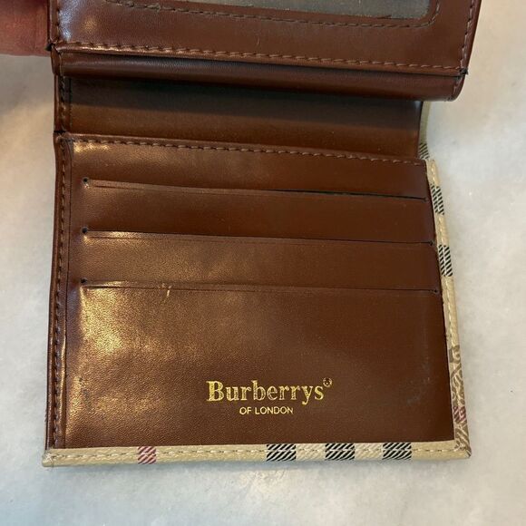 Burberry Vintage Haymarket Check Knight Insignia Bifold Wallet - HTF - Picture 16 of 16